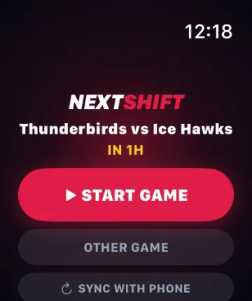 NextShift on 🍎 Apple Watch